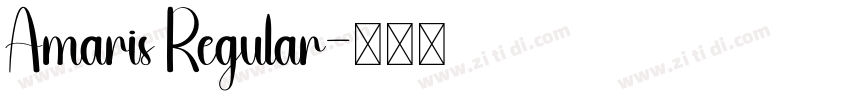 Amaris Regular字体转换